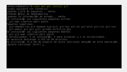 Instalación de GIT en Ubuntu minimal
